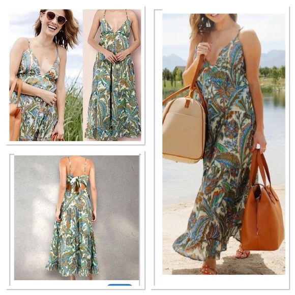 House of Harlow 1960 Paisley Maxi Dress - Picture 1 of 7